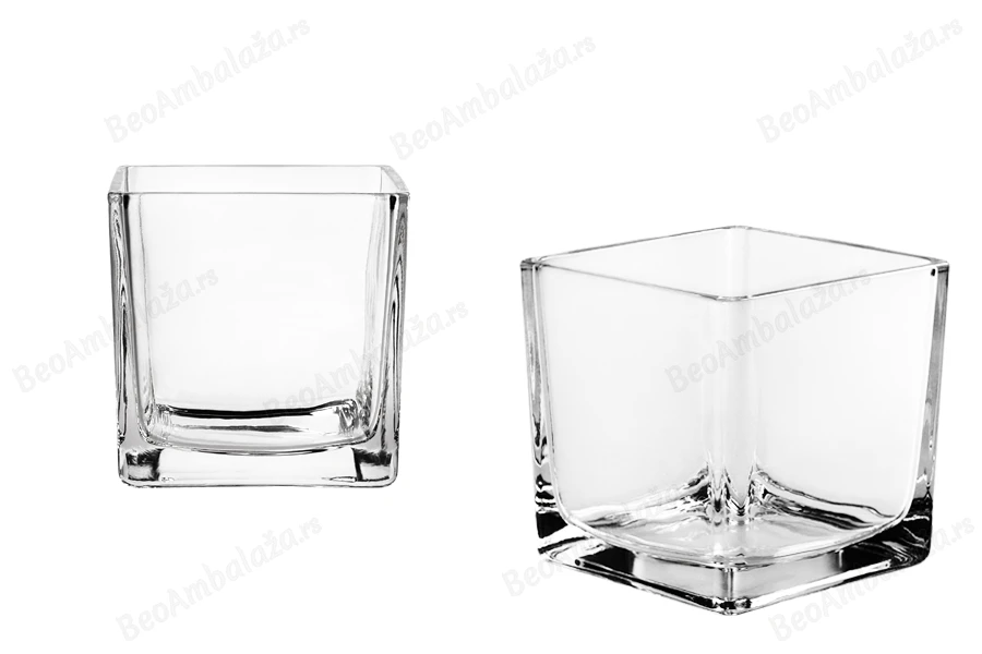 Dekorativna staklena posuda za svećice, 100x100 mm-slika_proizvoda