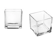 Dekorativna staklena posuda za svećice, 120x120 mm-dimenzije_slike