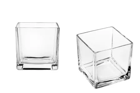 Dekorativna staklena posuda za svećice, 120x120 mm-dimenzije_slike