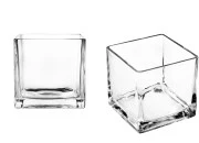 Dekorativna staklena posuda za svećice, 150x150 mm-dimenzije_slike