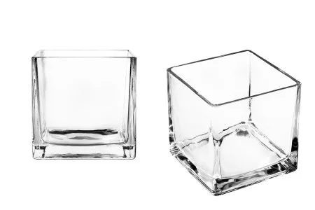 Dekorativna staklena posuda za svećice, 150x150 mm-dimenzije_slike