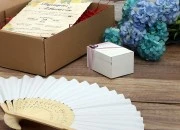 Drvene lepeze za proslave i dekoraciju venčanja i krštenja - pojedinačno pakovanje