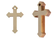 Drveni krstići sa rupom za kačenje - 25 komada-slika_proizvoda