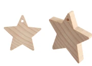 Drvene zvezdice sa rupom za kačenje - 25 komada-slika_proizvoda