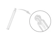 Staklena providna cevčica za pipetu PP24 (60mL) - dužina 80mm