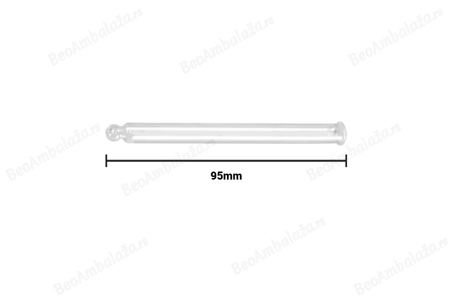 Staklena providna cevčica za pipetu PP28 (100mL) - dužina 95mm-dimenzije_slike