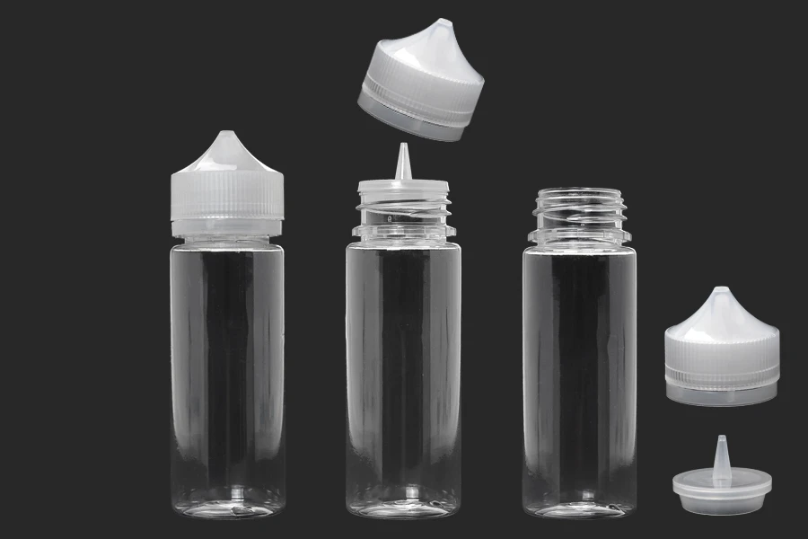 PET flašica 120mL sa plastičnom kapaljkom i providnim zatvaračem za dopunu za električnu cigaretu - 50 kom PET flašica 120mL sa plastičnom kapaljkom i providnim zatvaračem za dopunu za električnu cigaretu - 50 kom
