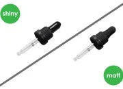 Pipeta od 20mL sa crnim i širokim sigurnosnim zatvaračem, oznakama za zapreminu i MAT ili sjajnom crnom gumicom - pojedinačno pakovanje Pipeta od 20mL sa crnim i širokim sigurnosnim zatvaračem, oznakama za zapreminu i MAT ili sjajnom crnom gumicom - pojedinačno pakovanje-slika_proizvoda