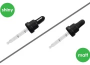 Pipeta od 30mL sa crnim širokim sigurnosnim zatvaračem, oznakama za zapreminu i crnom MAT ili crnom sjajnom gumicom - pojedinačno pakovanje Pipeta od 30mL sa crnim širokim sigurnosnim zatvaračem, oznakama za zapreminu i crnom MAT ili crnom sjajnom gumicom - pojedinačno pakovanje-slika_proizvoda