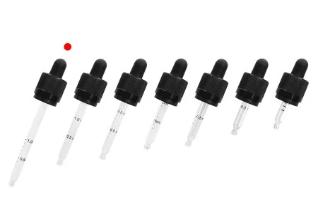 Pipeta od 100mL sa crnim CRC navojnim prstenom, oznakama za zapreminu i MAT crnom gumicom - pojedinačno pakovanje-5