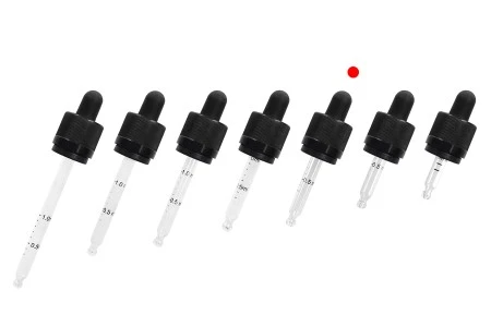 Pipeta od 15mL sa crnim CRC navojnim prstenom, oznakama za zapreminu i MAT crnom gumicom - pojedinačno pakovanje-5