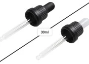 Pipeta od 30mL sa crnim širokim sigurnosnim zatvaračem, bez oznaka za zapreminu i crnom MAT ili crnom sjajnom gumicom - pojedinačno pakovanje Pipeta od 30mL sa crnim širokim sigurnosnim zatvaračem, bez oznaka za zapreminu i crnom MAT ili crnom sjajnom gumicom - pojedinačno pakovanje-slika_proizvoda