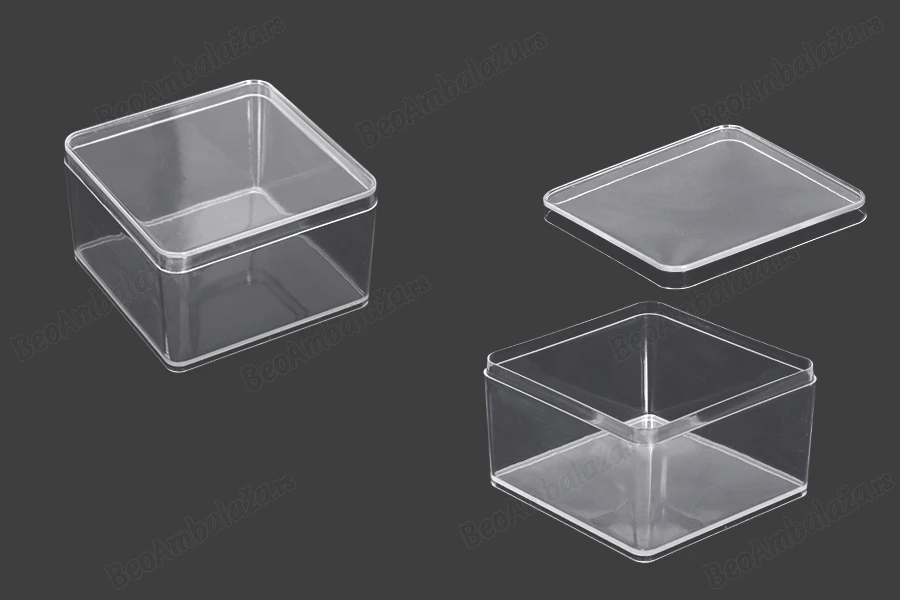 Plastična providna kutija 90x90x57mm - 6 kom-slika_proizvoda