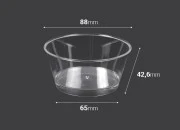 Plastična posudica za slatko 140mL - 25 kom Plastična posudica za slatko 140mL - 25 kom