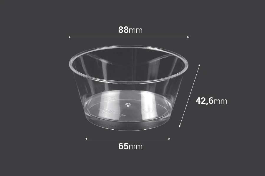 Plastična posudica za slatko 140mL - 25 kom Plastična posudica za slatko 140mL - 25 kom