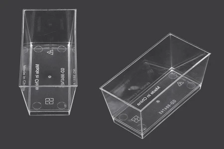 Plastična četvrtasta posudica za slatko 140mL - 25 kom-1