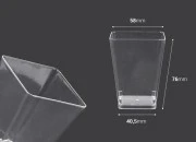 Četvrtasta plastična posudica za slatko - 25 kom Četvrtasta plastična posudica za slatko - 25 kom