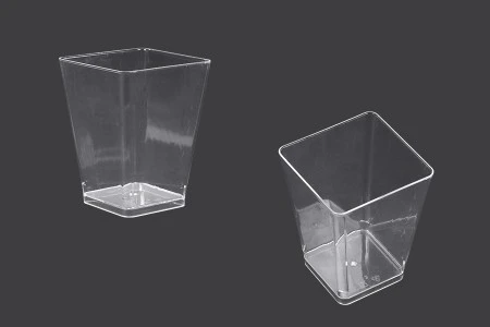 Četvrtasta plastična posudica za slatko - 25 kom-1