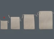 Platnena bež vrećica 80x100mm - 50 kom-