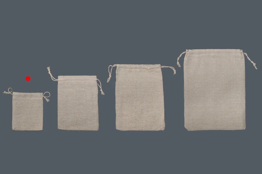 Platnena bež vrećica 80x100mm - 50 kom-