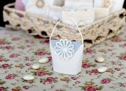 Ručno izrađene vrećice u sivo-beloj boji sa ručkicom, 62x43x77mm - 12 kom-grupa_slika