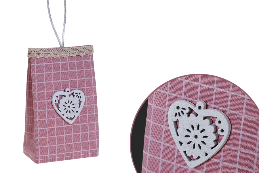 Ručno izrađene vrećice roze boje, 75x44x122mm - 12 kom-slika_proizvoda