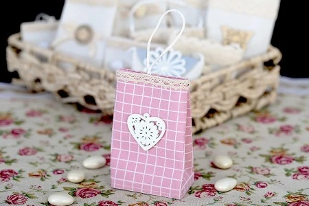 Ručno izrađene vrećice roze boje, 75x44x122mm - 12 kom-3