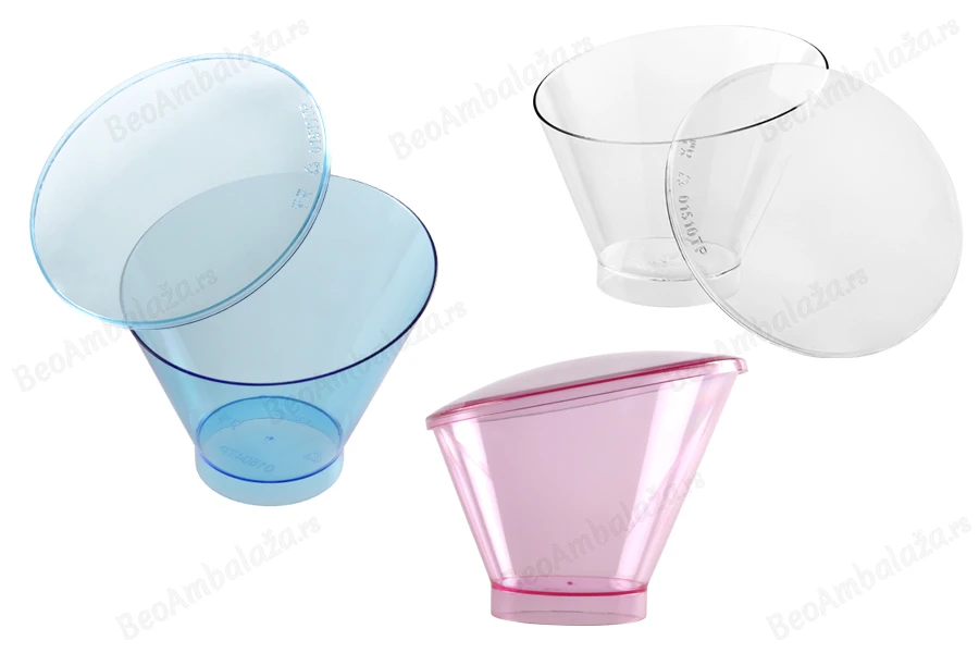 Plastična čaša 130ml sa poklopcem za slatkiše-dimenzije_slike