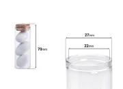 Staklena epruveta sa plutanim čepom 30mL, za poklončiće i dekoraciju Staklena epruveta sa plutanim čepom 30mL, za poklončiće i dekoraciju