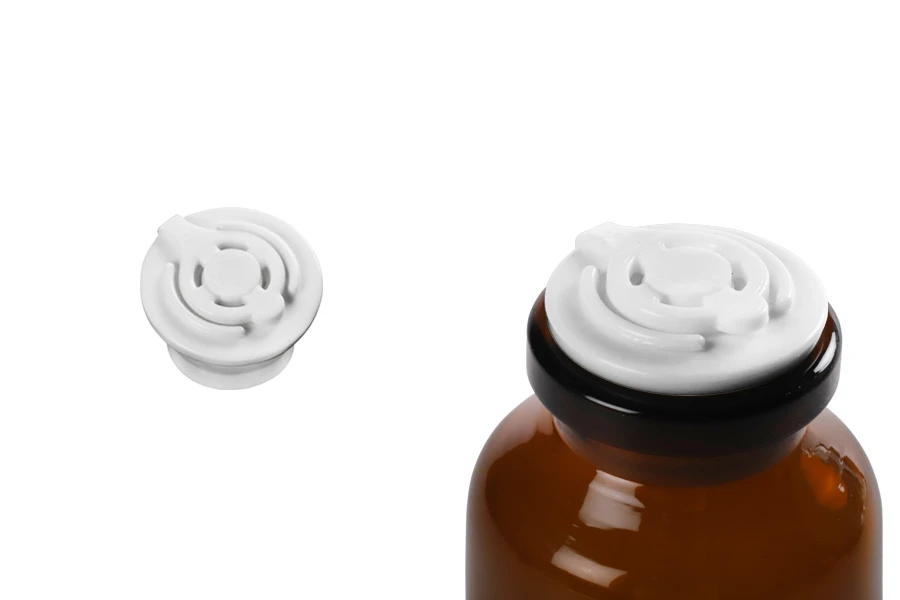 Zatvarač plastični flip top beli - 12 kom Zatvarač plastični flip top beli - 12 kom