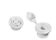 Zatvarač plastični flip top beli - 12 kom Zatvarač plastični flip top beli - 12 kom
