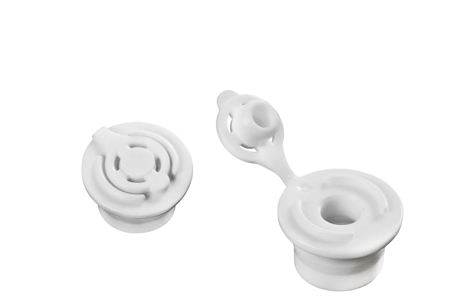 Zatvarač plastični flip top beli - 12 kom Zatvarač plastični flip top beli - 12 kom