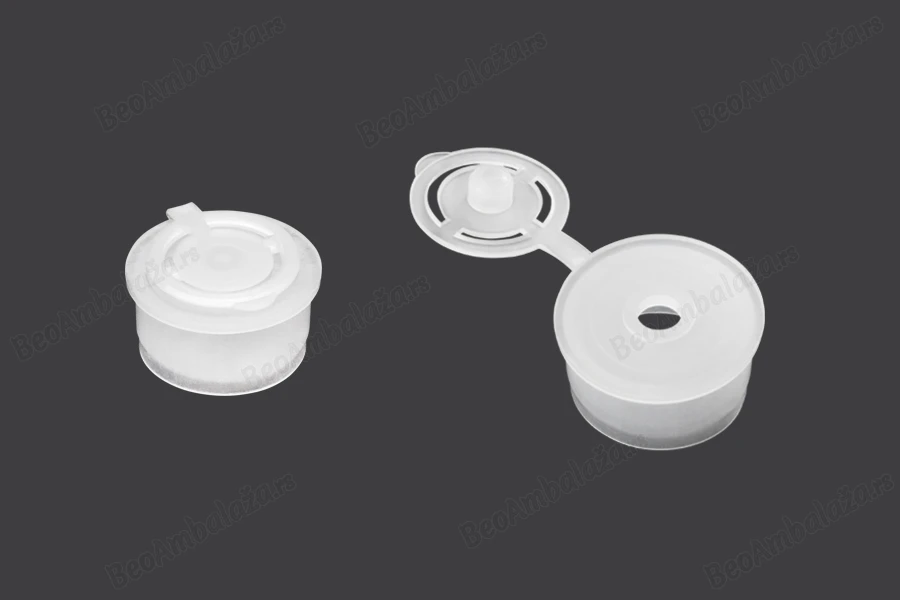 Plastični beli flip top poklopac PP24- 12 komada-slika_proizvoda