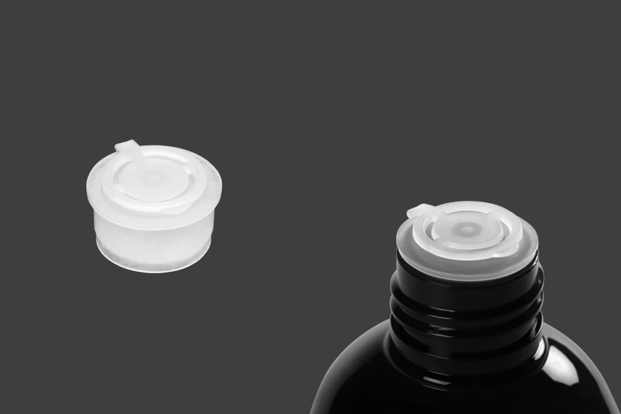 Plastični beli flip top poklopac PP24- 12 komada Plastični beli flip top poklopac PP24- 12 komada