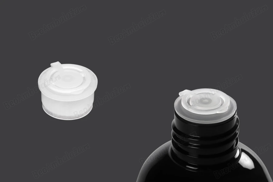 Plastični beli flip top poklopac PP24- 12 komada-dimenzije_slike