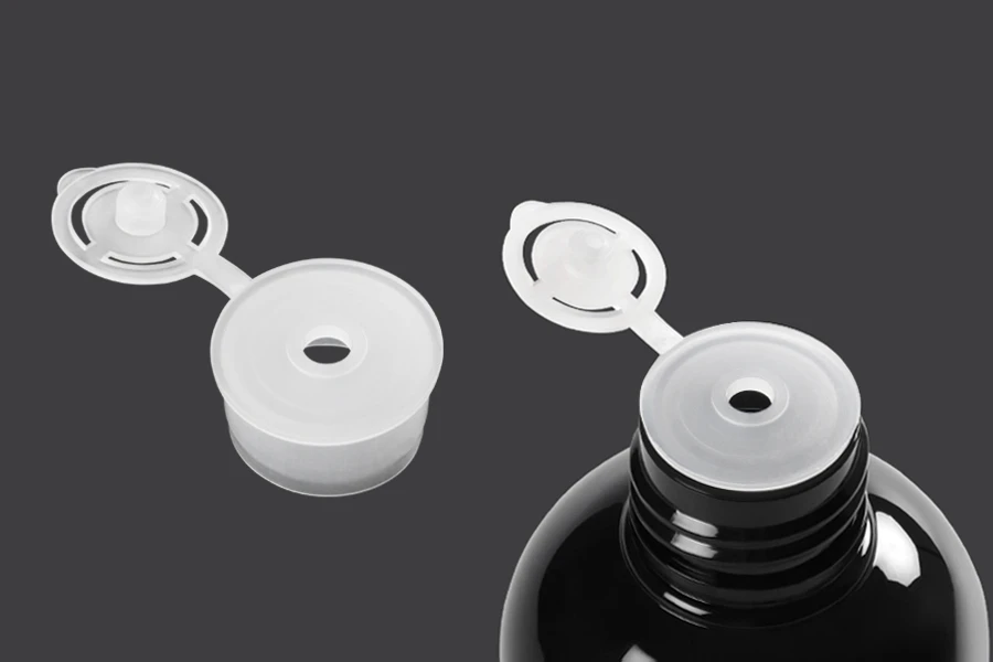 Plastični beli flip top poklopac PP24- 12 komada Plastični beli flip top poklopac PP24- 12 komada