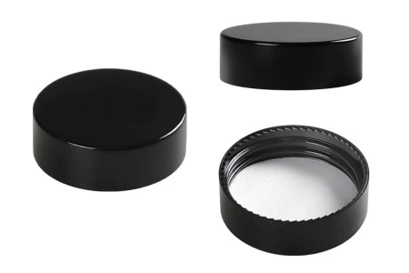 Crni plastični zatvarač sa unutrašnjom zaptivkom, za teglice od 50mL-1