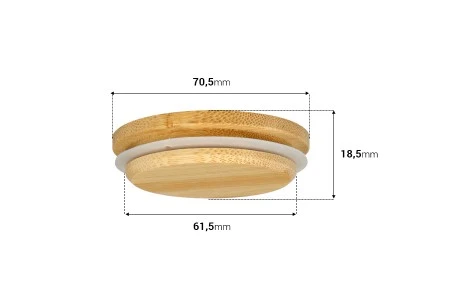 Drveni poklopac sa gumicom za tegle sa unutrašnjim prečnikom grla 61.5 mm-2