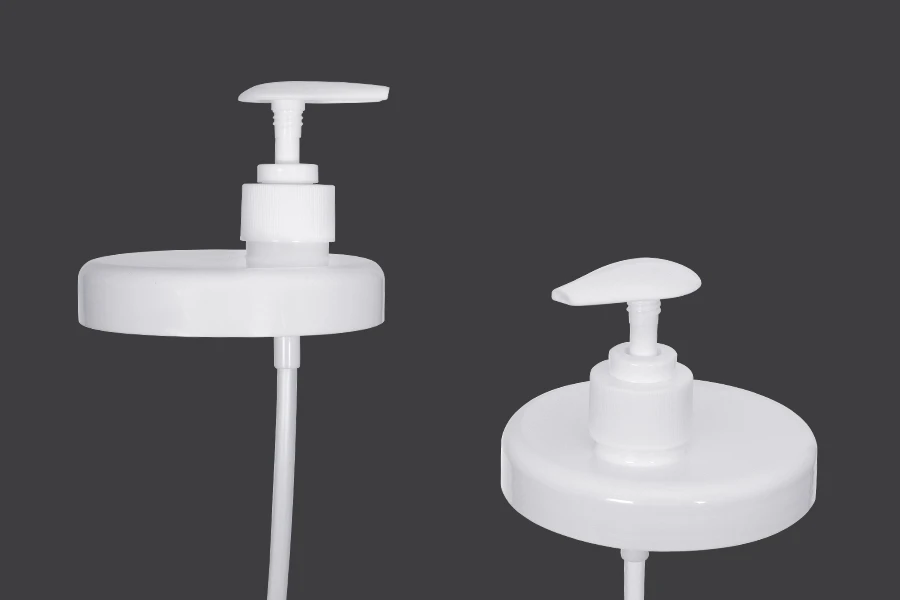 Plastični beli zatvarač za plastične kutije sa pumpicom za kreme