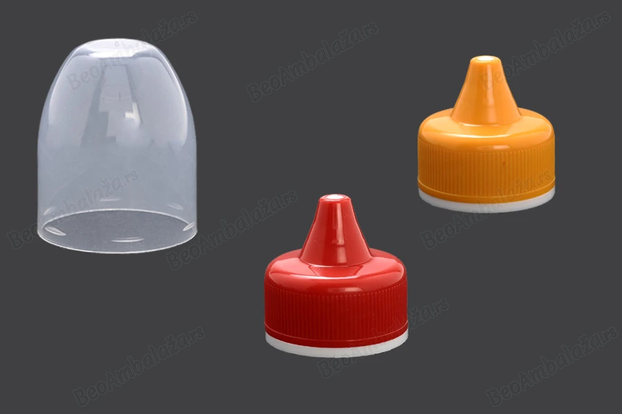Plastični zatvarač za flaše za kečap i senf sa plastičnim poklopcem-slika_proizvoda