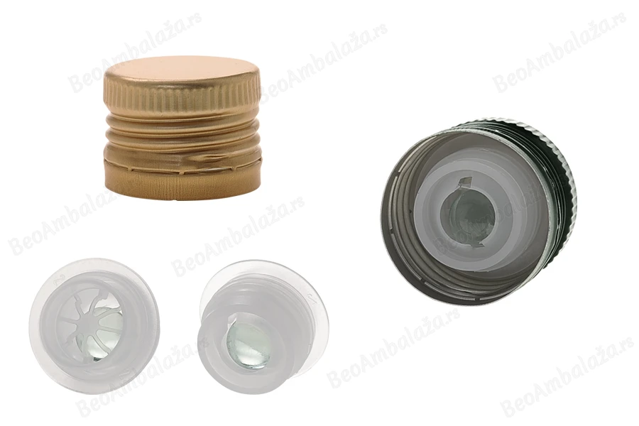 Aluminijumski navojni zatvarač 31,5x24mm sa regulatorom toka-slika_proizvoda
