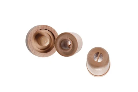 Čep od sintetičke silikonske plute f23 mm sa dozerom i drvenom odvojivom glavom-2