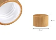 Plastični zatvarač PP24 sa presvlakom od bambusa i unutrašnjom zaptivkom-dimenzije_slike