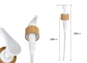 Pumpica za kreme PP24 sa presvlakom od bambusa, plastičnom unutrašnjošću i providnim zatvaračem-dimenzije_slike