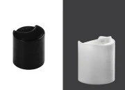 Plastični disk top zatvarač PP20 u crnoj ili beloj boji Plastični disk top zatvarač PP20 u crnoj ili beloj boji