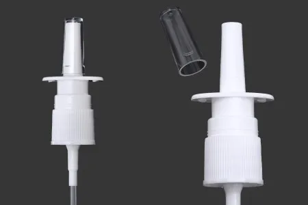 Plastična bela pumpica - raspršivač PP18 za kapi za nos-1