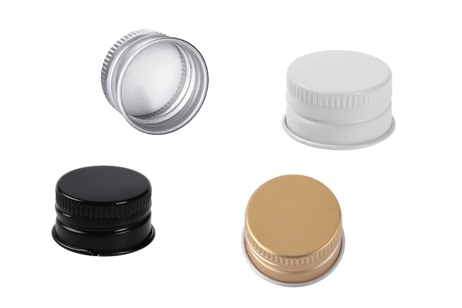 Navojni aluminijumski čep 24 x 15 u raznim bojama sa linijama-dimenzije_slike