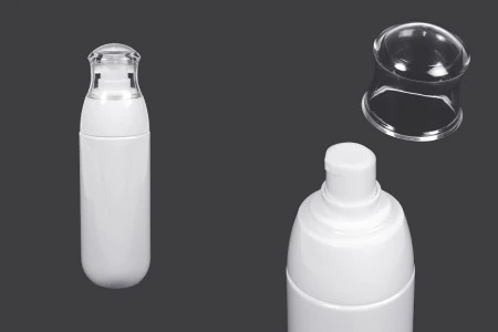 Plastična PET bočica od 80mL sa belom pumpicom i providnim zatvaračem-1