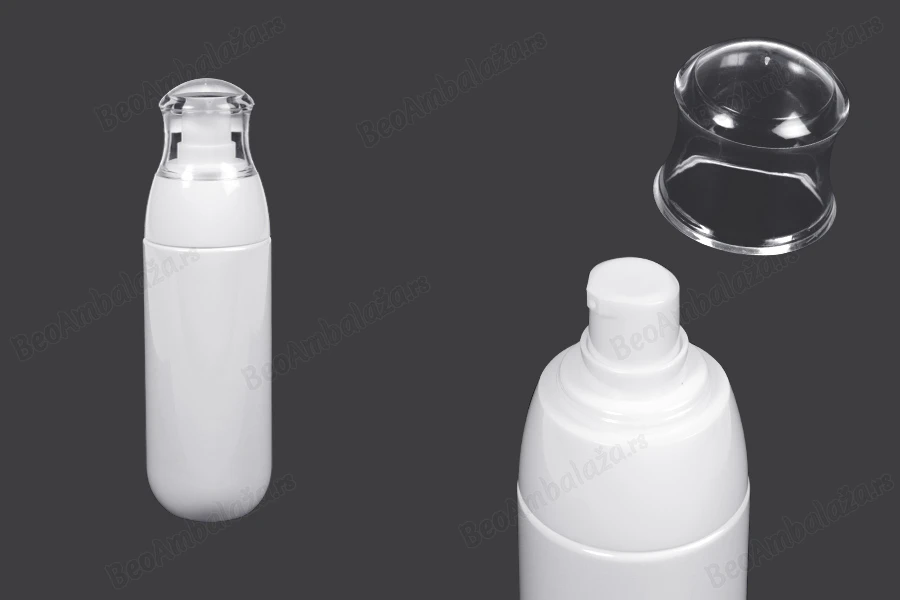 Plastična PET bočica od 80mL sa belom pumpicom i providnim zatvaračem-slika_proizvoda