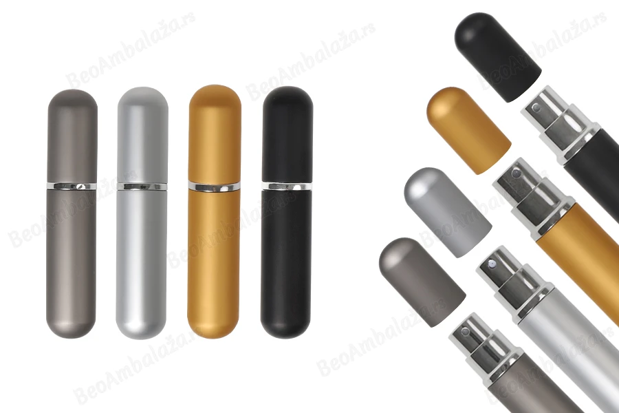 Aluminijumska MAT bočica 5mL za parfem, u više boja-slika_proizvoda
